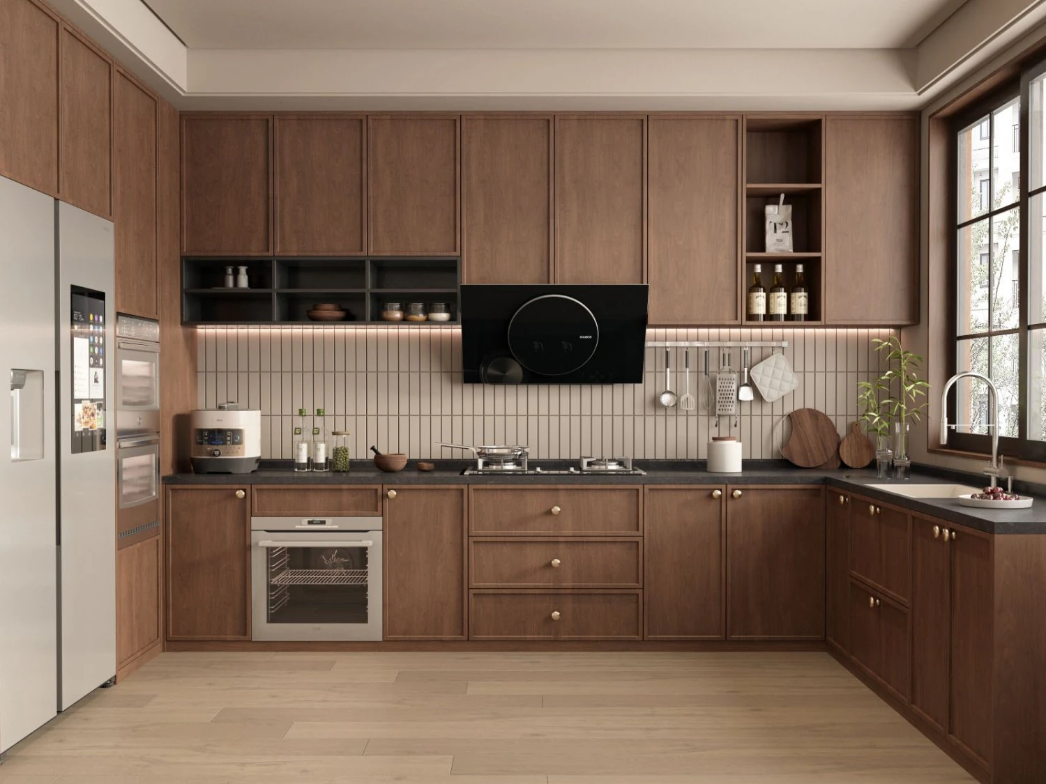 Modern kitchen 3D Model .c4d .max .obj .3ds .fbx .stl .blend 