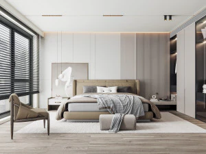 Modern bedroom 3D Model