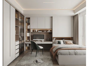 현대적인 침실 3D 모델