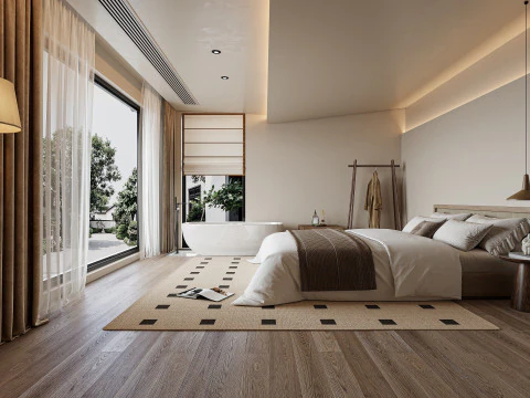 Modern bedroom 3D Model