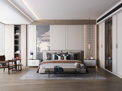Modern bedroom 3D Model