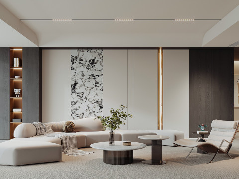 Modern living room 3D Model