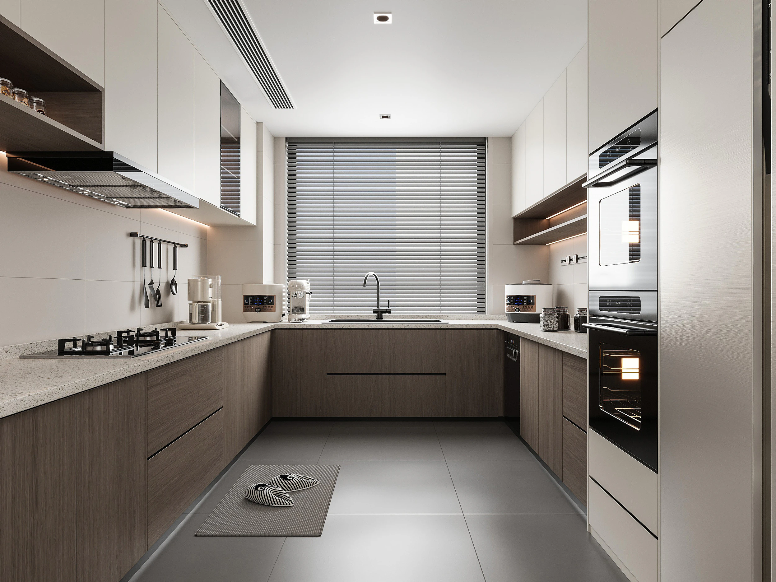 Modern kitchen 3D Model .c4d .max .obj .3ds .fbx .stl .blend 