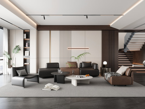Modern living room 3D Model