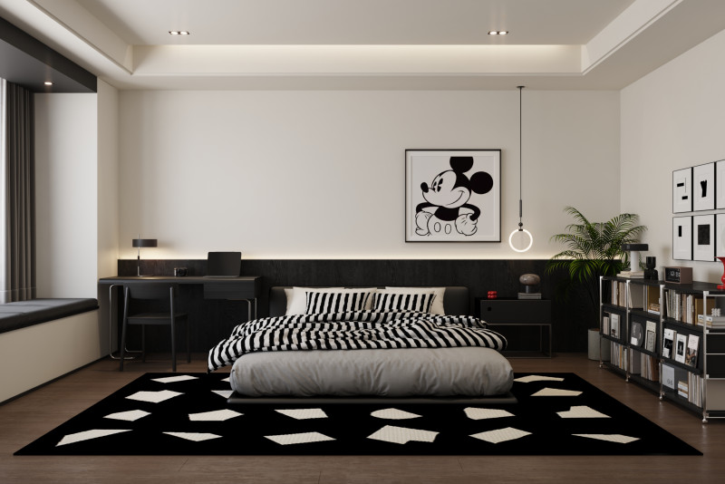 Сучасна спальня 3D Модель .c4d .max .obj .3ds .fbx .stl .blend 