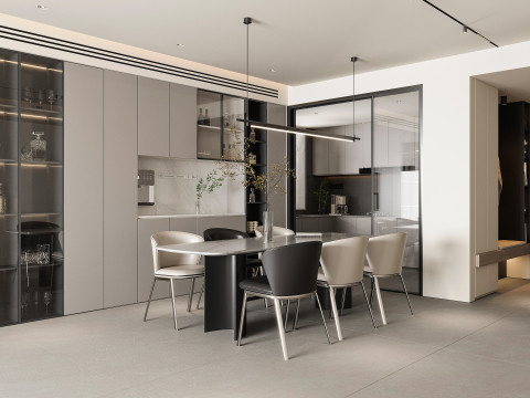 Modern Restaurant Model 3D
