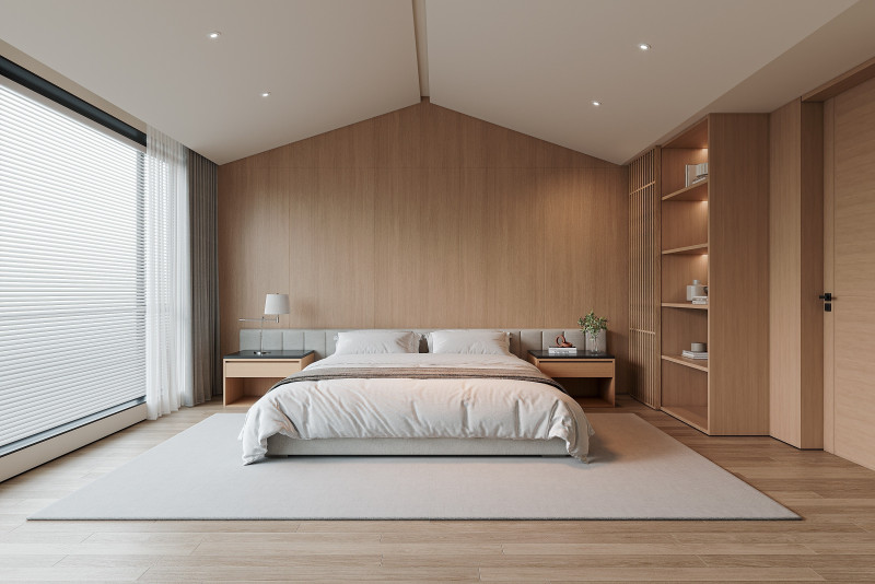 Modern bedroom Modelo 3D .c4d .max .obj .3ds .fbx .stl .blend 