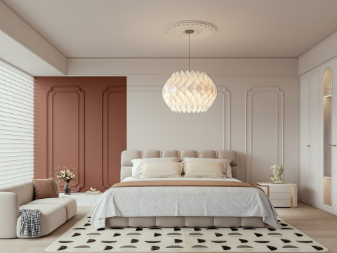 Modern bedroom Modelo 3D