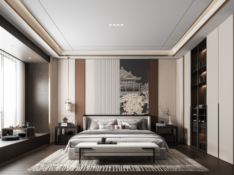 Modern bedroom 3D 모델