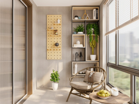 Modern balcony 3D Model