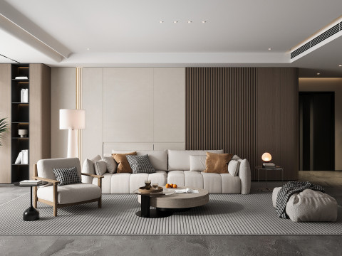 Modern living room 3D मॉडल