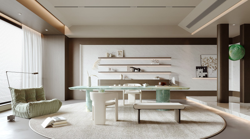 Modern office 3D Model .c4d .max .obj .3ds .fbx .stl .blend 