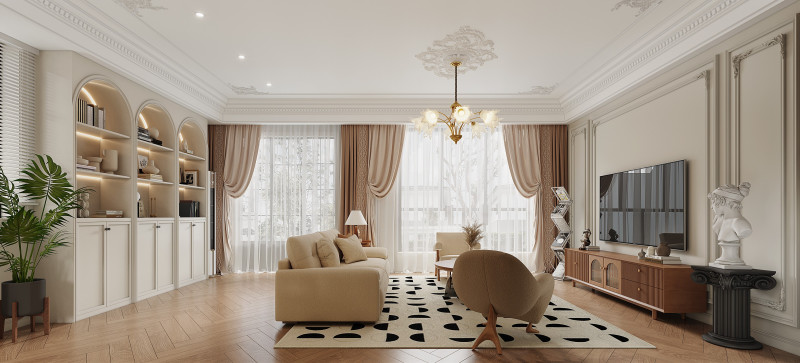 Modern living room 3D मॉडल .c4d .max .obj .3ds .fbx .stl .blend 