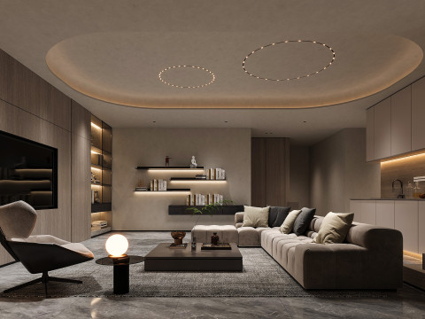 Modern living room Model 3D
