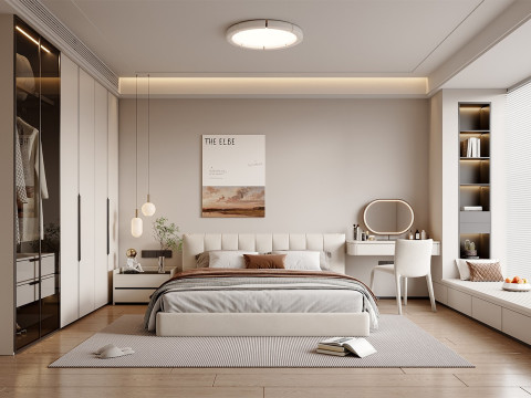 Modern bedroom Modelo 3D
