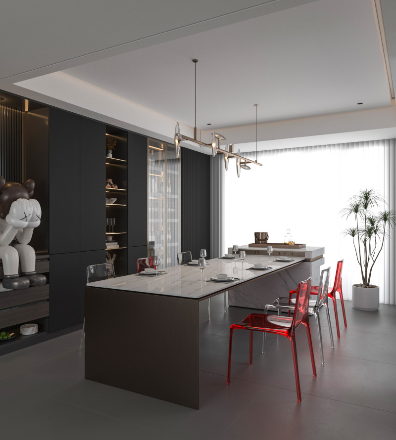 Modern Restaurant 3D Model .c4d .max .obj .3ds .fbx .stl .blend 
