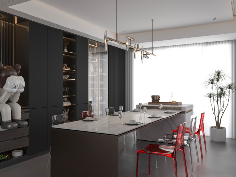 Modern Restaurant 3D Model