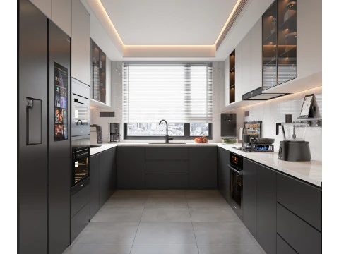 cocina moderna Modelo 3D