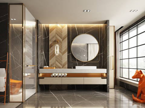 Modern bathroom 3D Model