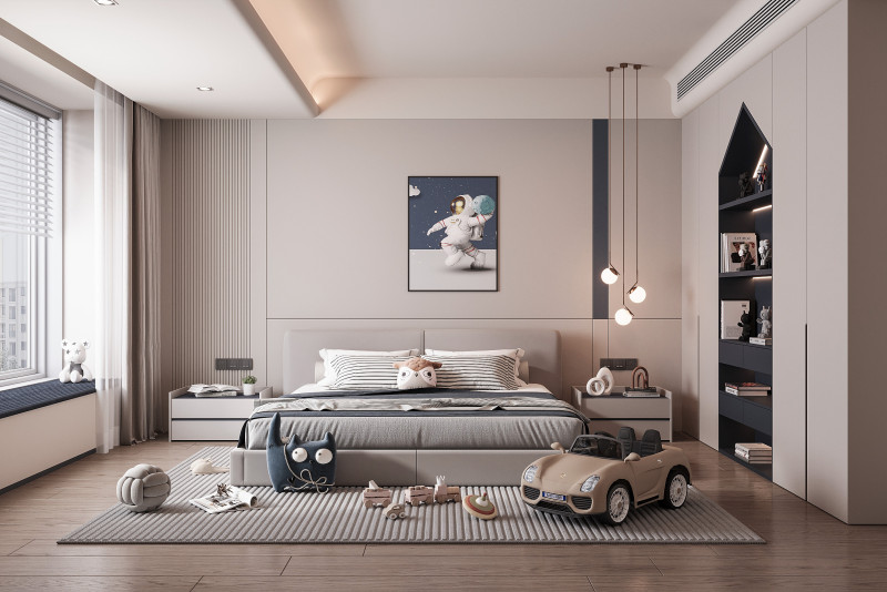 Modern bedroom Modèle 3D .c4d .max .obj .3ds .fbx .stl .blend 