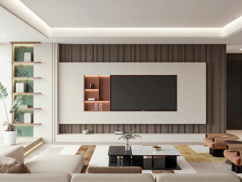 Modern living room 3D Model