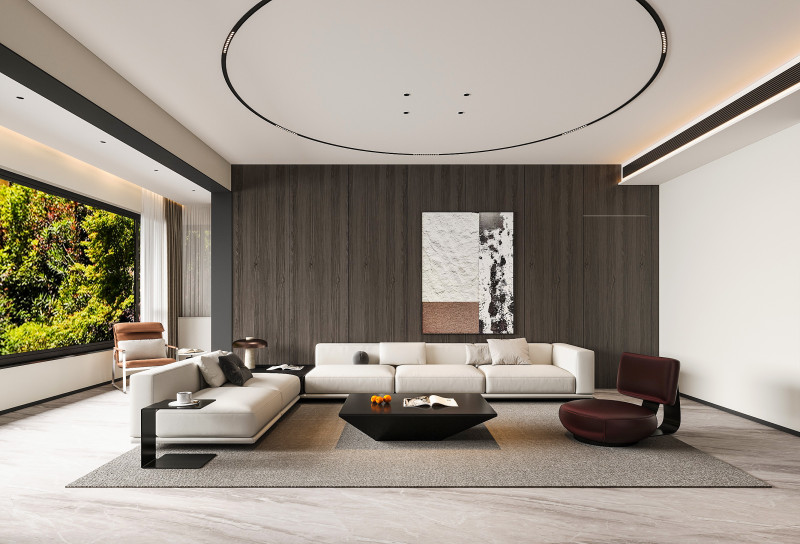 Modern living room Modèle 3D .c4d .max .obj .3ds .fbx .stl .blend 