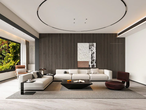 Modern oturma odası 3D Model