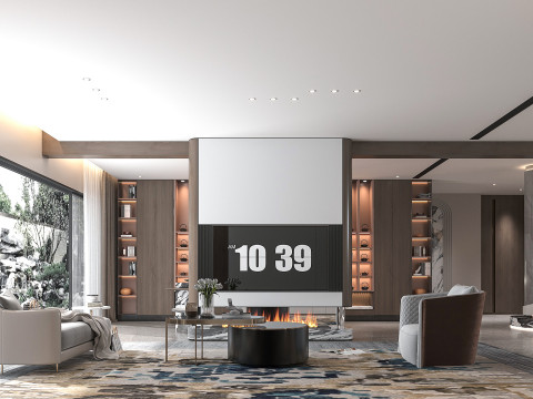 Modern living room 3D Model