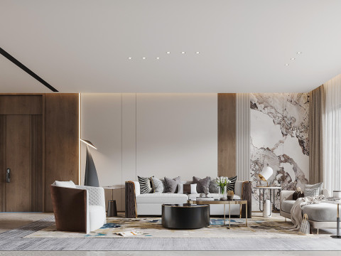Modern living room 3D Модель