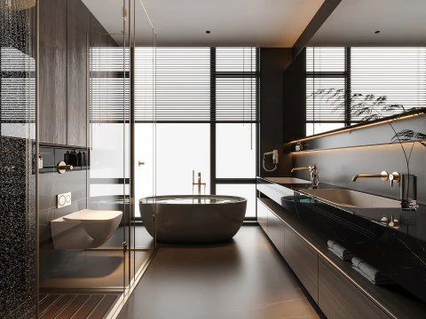 Modernes Badezimmer 3D Modell