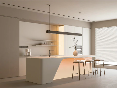 Modern Restaurant 3D Model