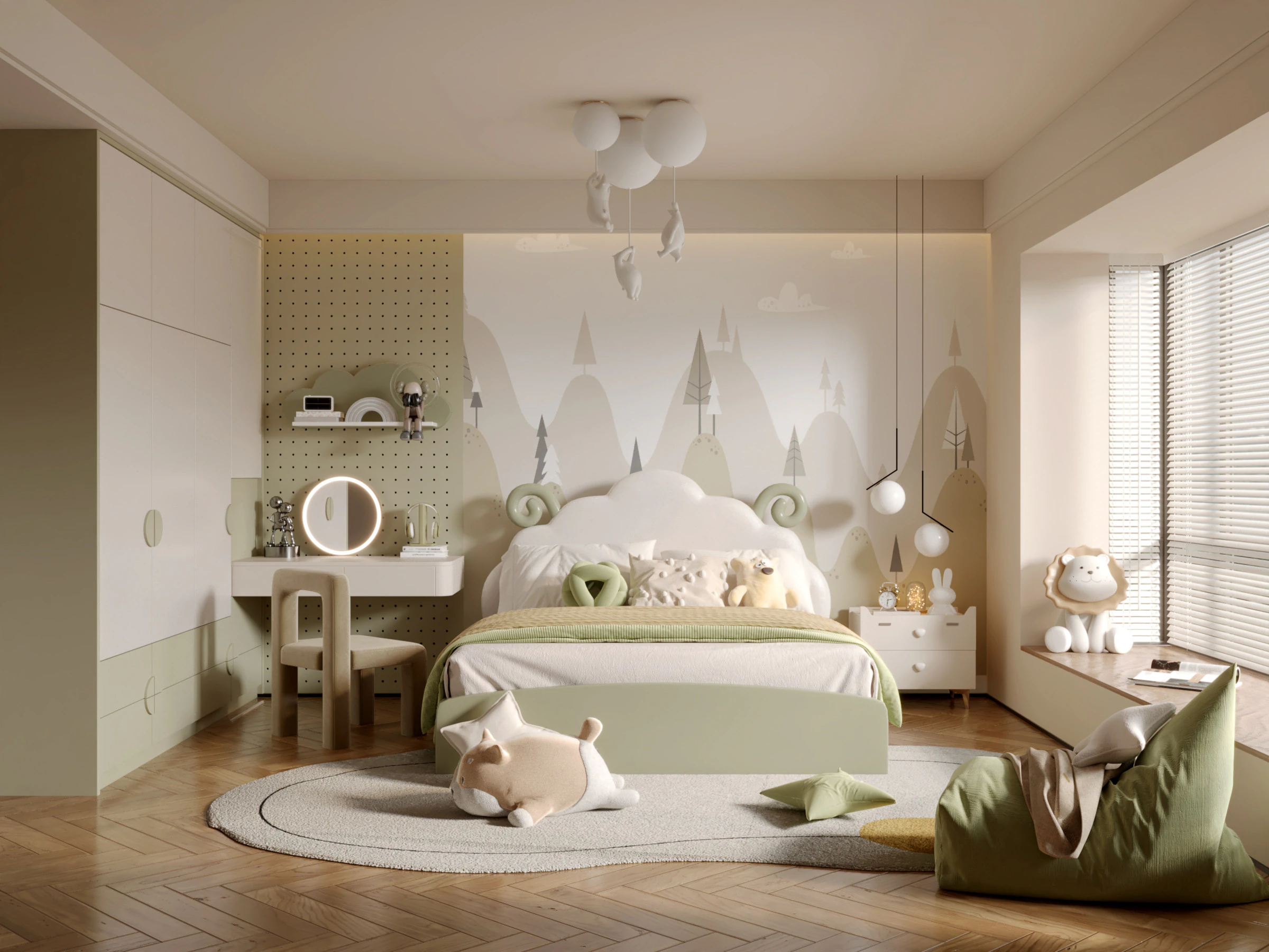 Modern bedroom 3D Model .c4d .max .obj .3ds .fbx .stl .blend 