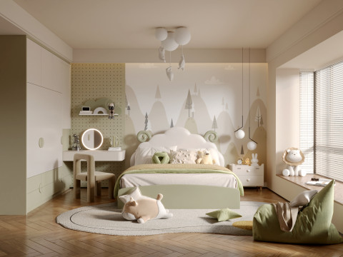 Modern bedroom 3D Model