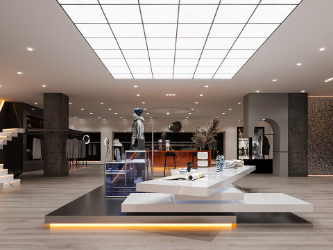 Modern clothing store 3D 모델