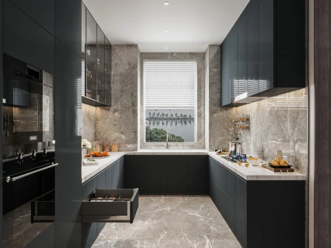 Modern kitchen 3D Model