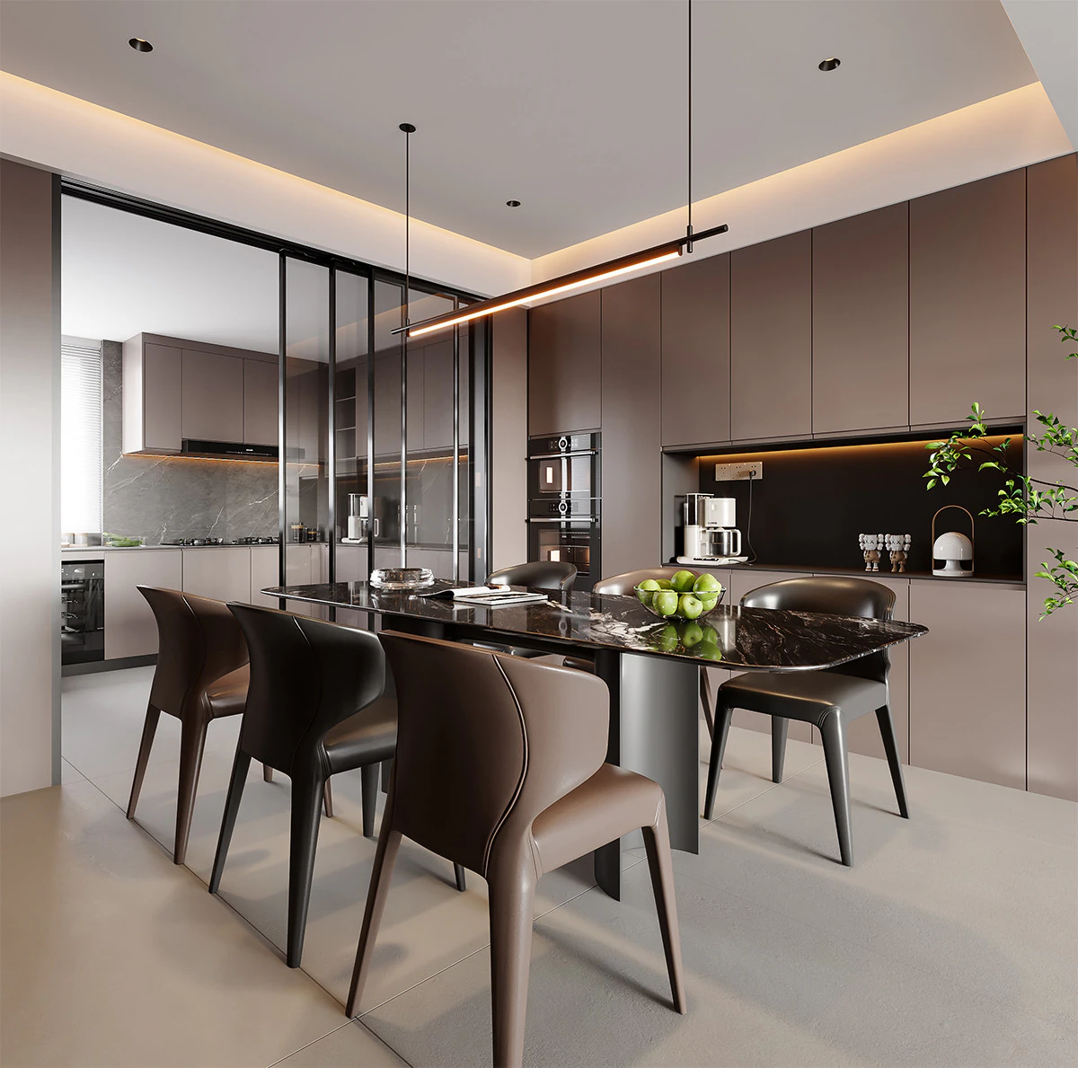 Modern Restaurant 3D Model .c4d .max .obj .3ds .fbx .stl .blend 