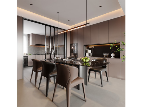 Modern Restaurant 3D Model