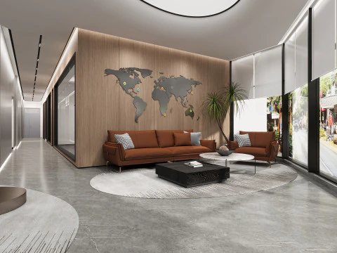 Modern office 3D Model