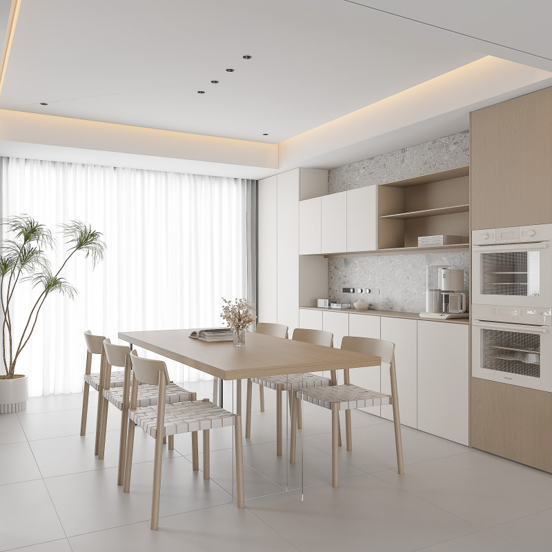 Modern Restaurant Modello 3D .c4d .max .obj .3ds .fbx .stl .blend 