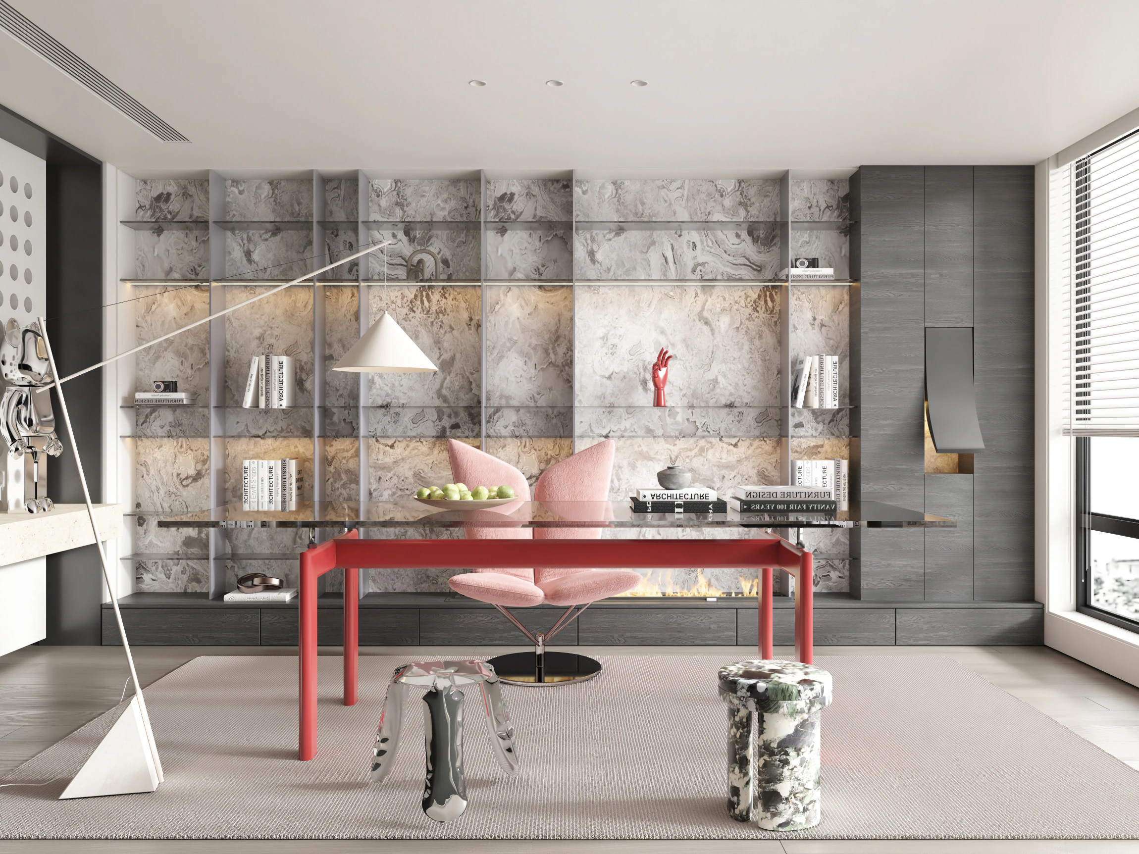 Modern office 3D Model .c4d .max .obj .3ds .fbx .stl .blend 