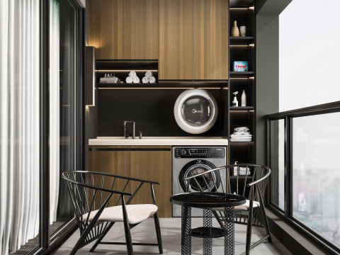 Modern balcony Modelo 3D
