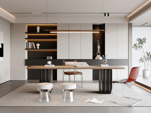 现代办公室 3D 模型