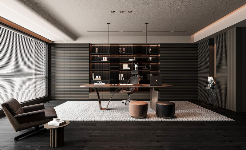 Modern office Modelo 3D .c4d .max .obj .3ds .fbx .stl .blend 
