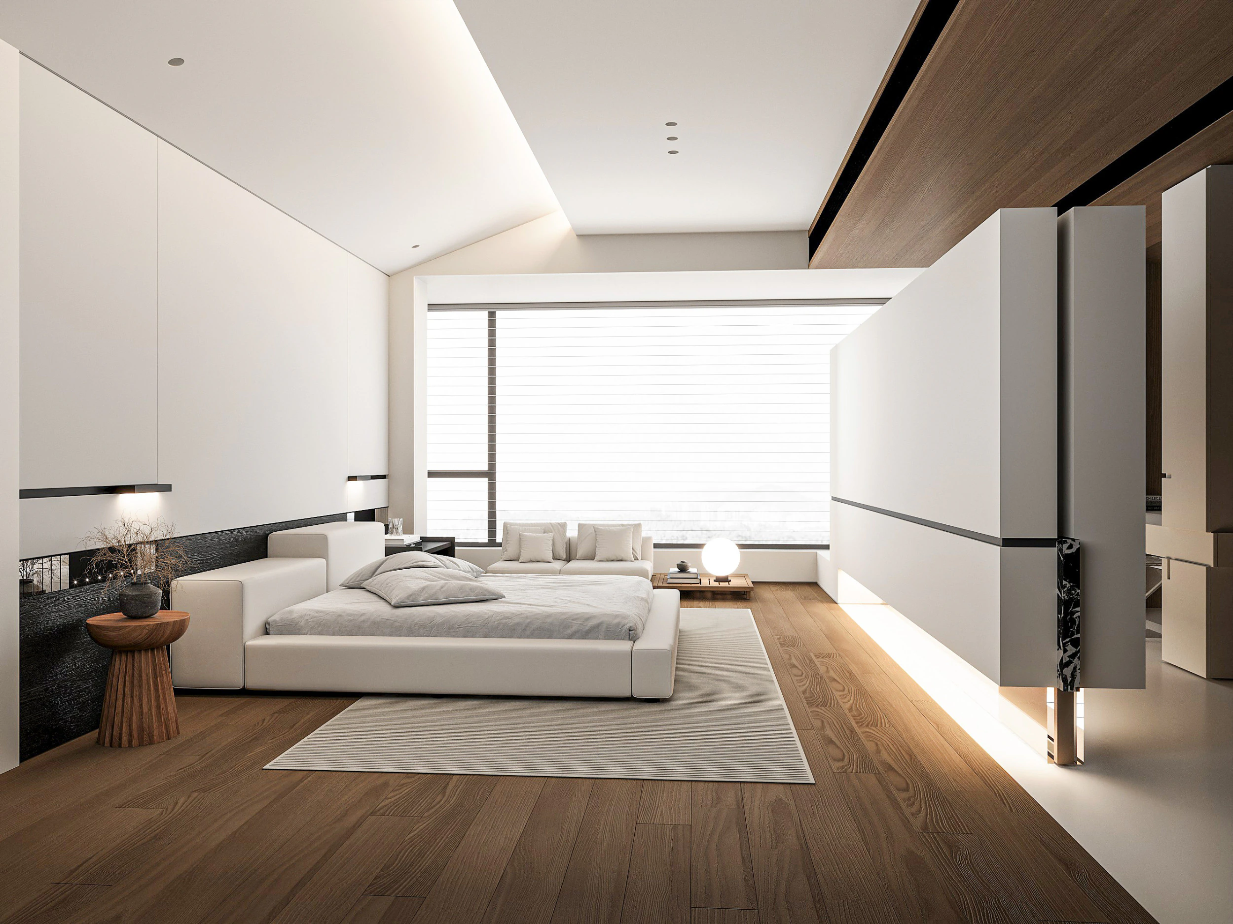 Modern bedroom 3D Model .c4d .max .obj .3ds .fbx .stl .blend 