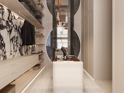 Dressing room Modello 3D