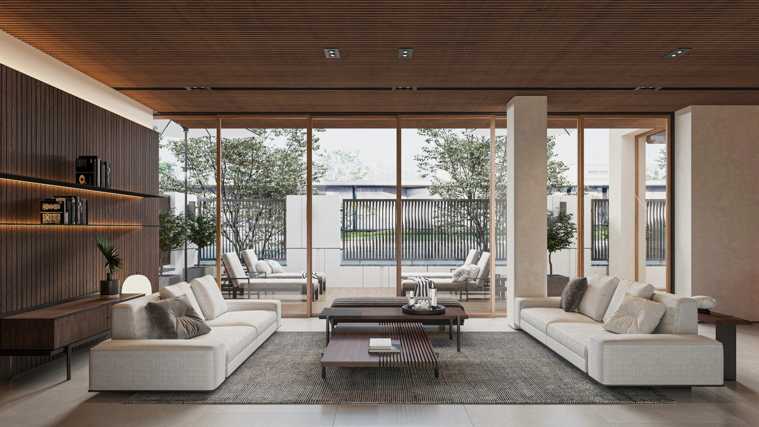 Modern living room 3D Model .c4d .max .obj .3ds .fbx .stl .blend