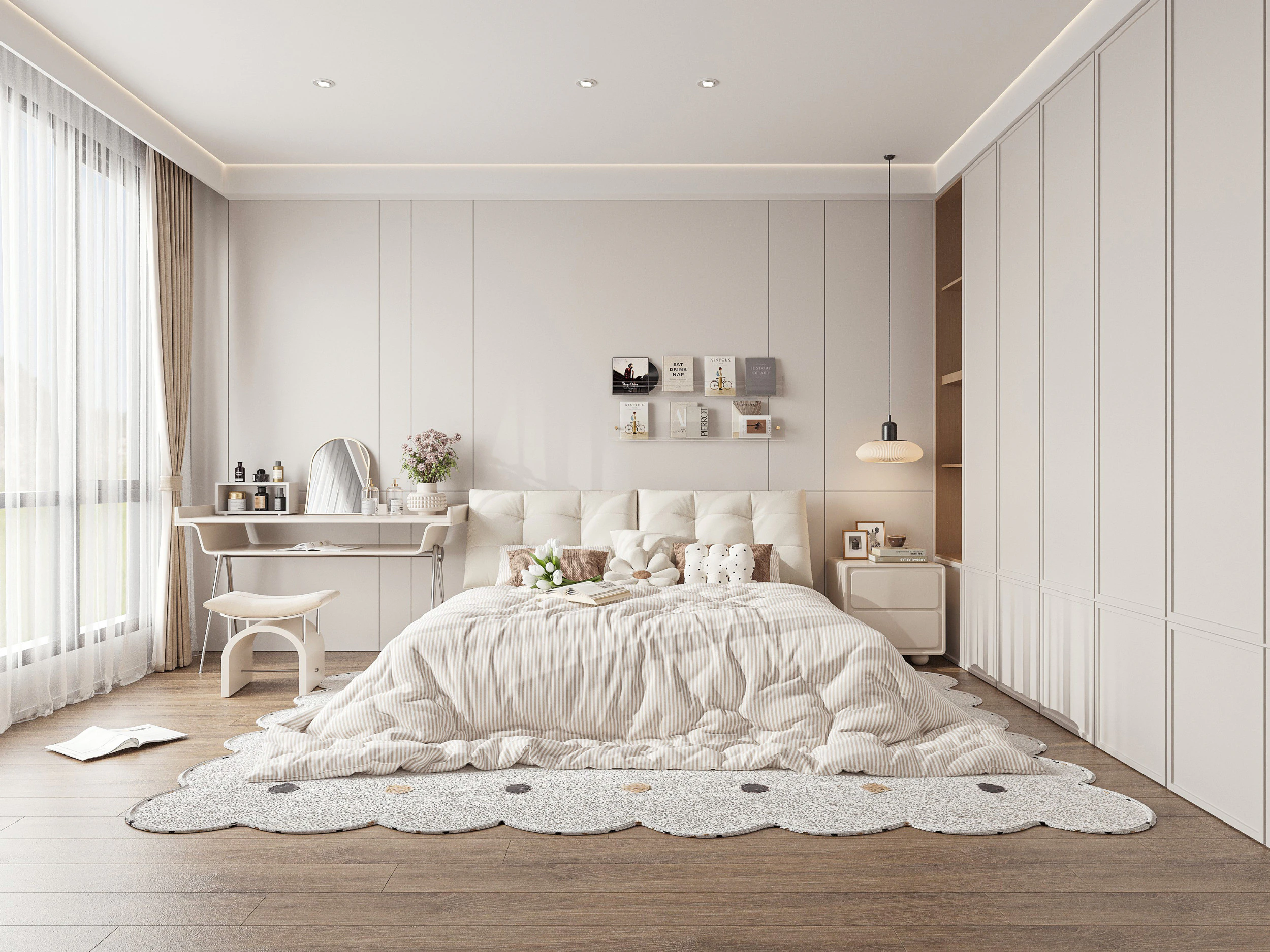 Modern bedroom 3D Model .c4d .max .obj .3ds .fbx .stl .blend 