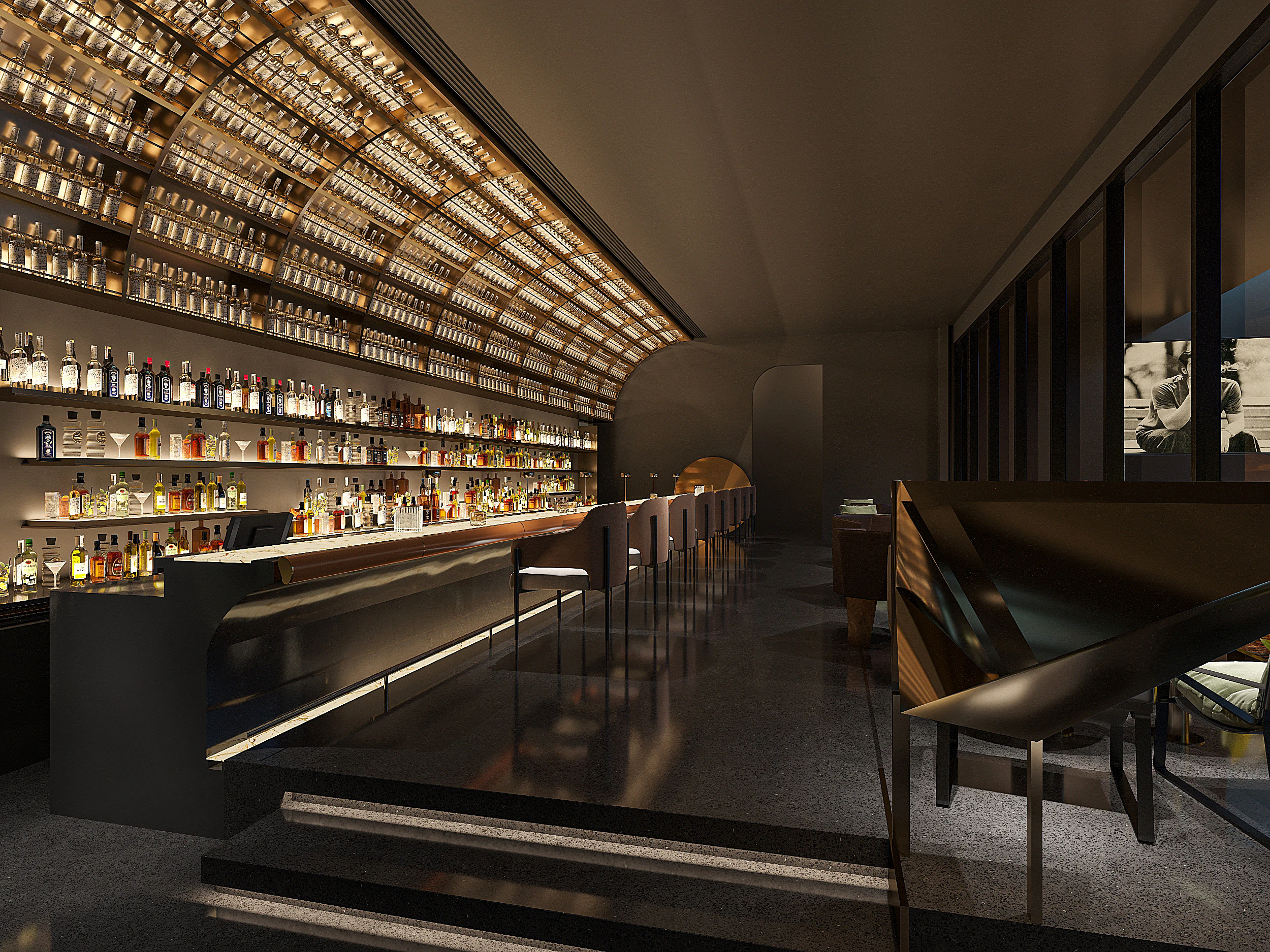 Moderne Bar 3D Modell .c4d .max .obj .3ds .fbx .stl .blend 