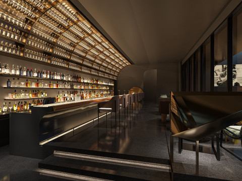 Modern bar 3D Model