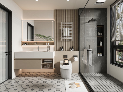 Modern bathroom 3D Model